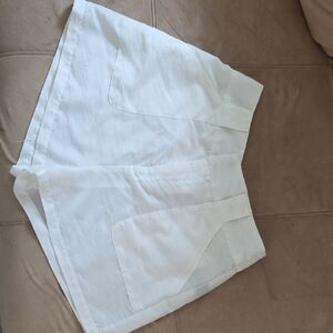 White High-Waisted Shorts